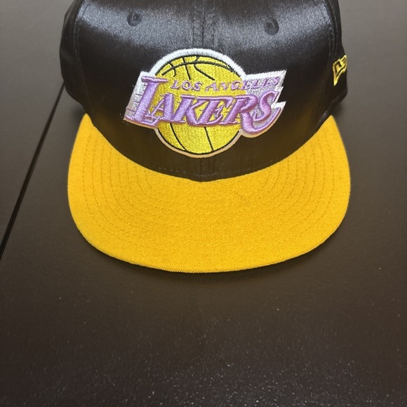 New Era Hardwood Classics Lakers Black and Purple Cap new era snap back - Picture 4 of 16